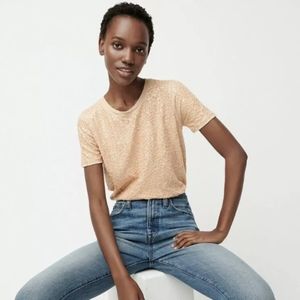 J. Crew Sequin cotton t-shirt